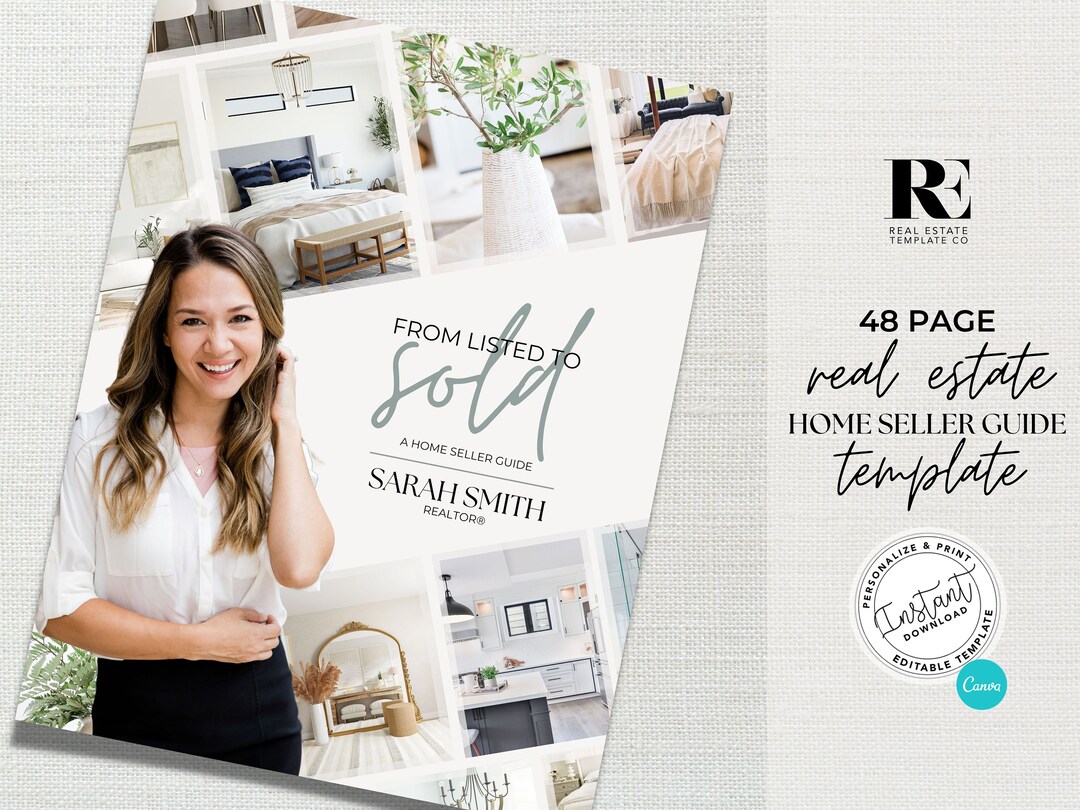 Listing Presentation Real Estate Canva Template Home Seller Guide for ...