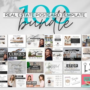 Real Estate Postcard Bundle, Just Listed, Real estate marketing, Expired Card, I Have a Buyer, FSBO, Hello Neighbor, Real Estate Template