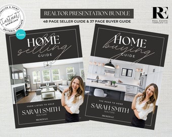 Real Estate Home Buyer and Seller Guide Bundle, Real Estate Template, Real Estate Buyer Packet, Seller Packet, Fall Presentation Book, Canva