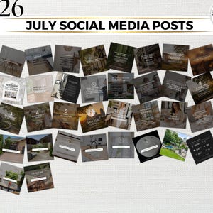 July 2026 Real Estate Social Media Canva Templates, Realtor Marketing Canva Instagram & Facebook Posts Reels Content Bundle, Summer, Luxury image 6