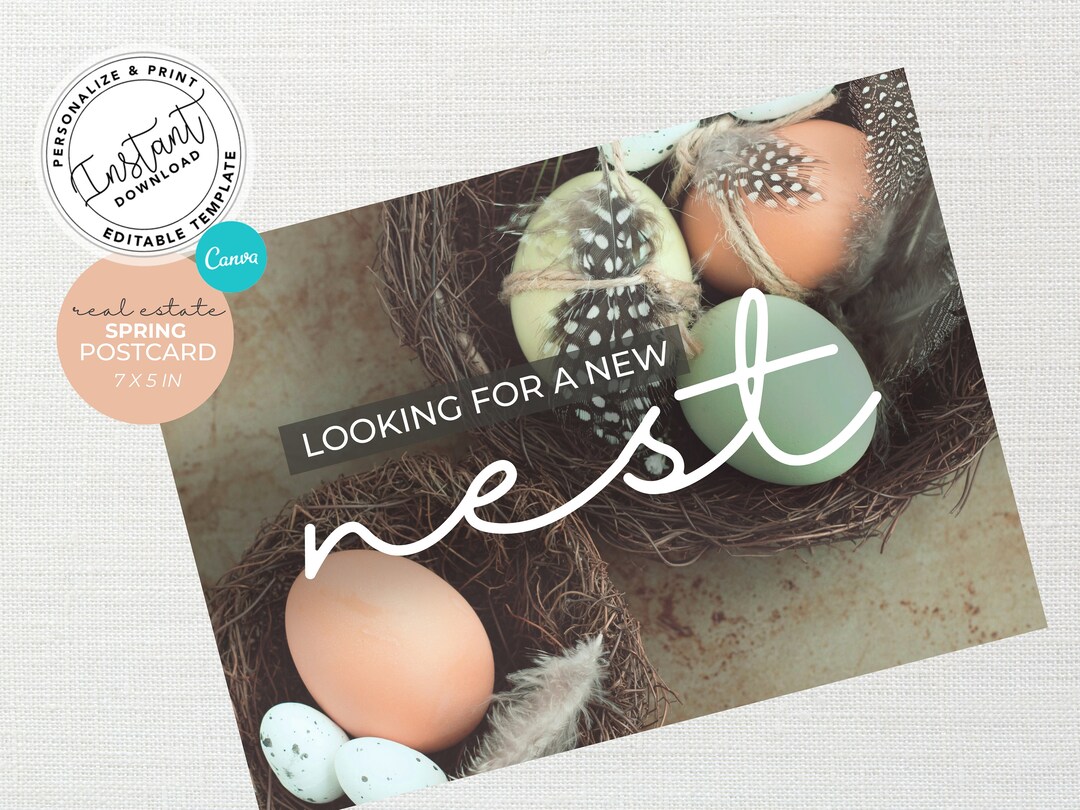 Real Estate Spring Postcard, Realtor Easter Postcard, Real Estate
