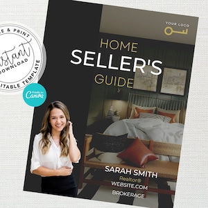 Real Estate Template, Listing Presentation for Real Estate, Real Estate, Real Estate Marketing, Home Seller Guide, Real Estate Guide, Canva