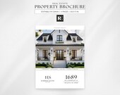 Real Estate Listing Brochure, Modern Marketing Materials, Canva Property Flyer Template, Editable Realtor Brochure