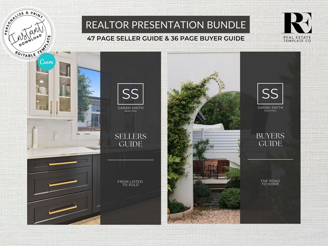Real Estate Presentation Bundle, Real Estate Template, Seller Guide ...