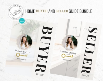 Real Estate Home Buyer and Seller Guide Bundle, Real Estate Template, Real Estate Buyer Packet, Seller Packet, Real Estate Presentation