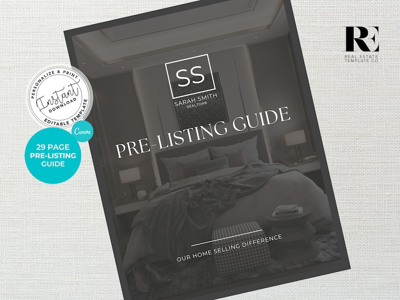 Pre Listing Packet Examples Seller Pre-listing Presentation, Real Estate Template, Real Estate ...