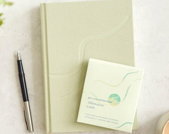 Give Yourself Kindness Journal & Affirmation Cards ~ Wellness, Self-Compassion, Gratitude Diary ~ Mental Health Gift ~ Self Gift
