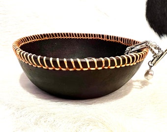 Leather Decorative Bowl