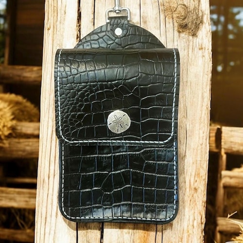 Attache En Cuir Noir Pour Cheval – Smith's Tack Shack, 40 Pouces, Style Western