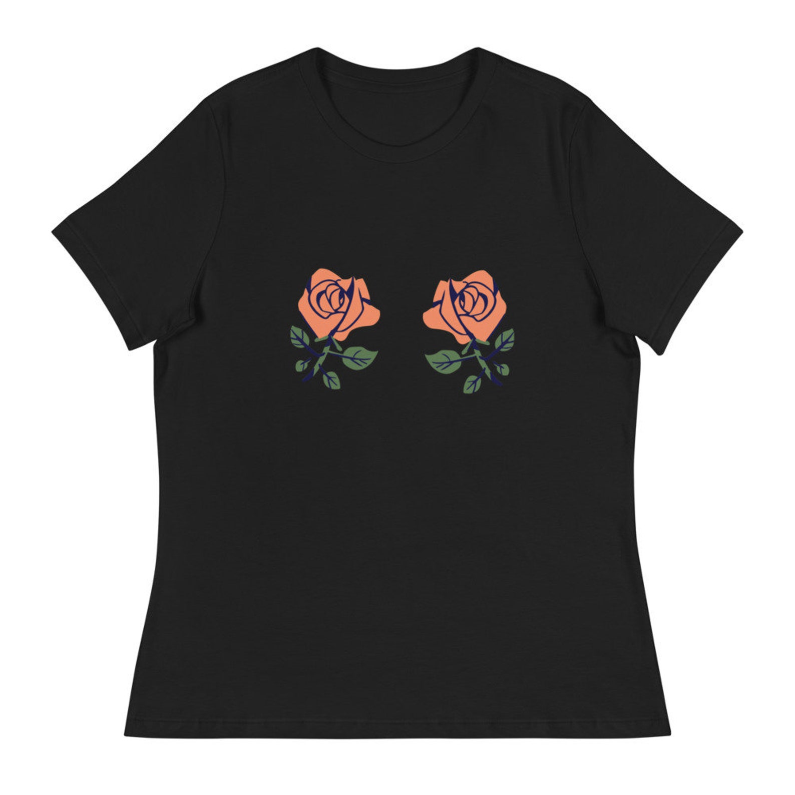 Floobs Flower Boobs Women's Relaxed T-Shirt | Etsy