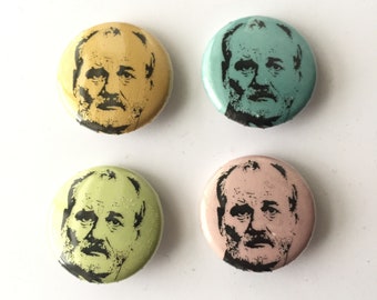 Bill Murray icon buttons (pastel set)