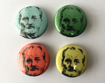 Bill Murray icon buttons (primary colors set)