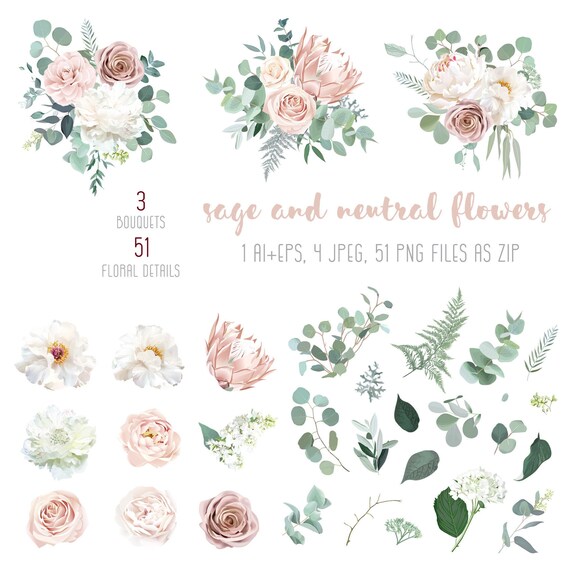 Pale Pink Camellia Dusty Rose Ivory 