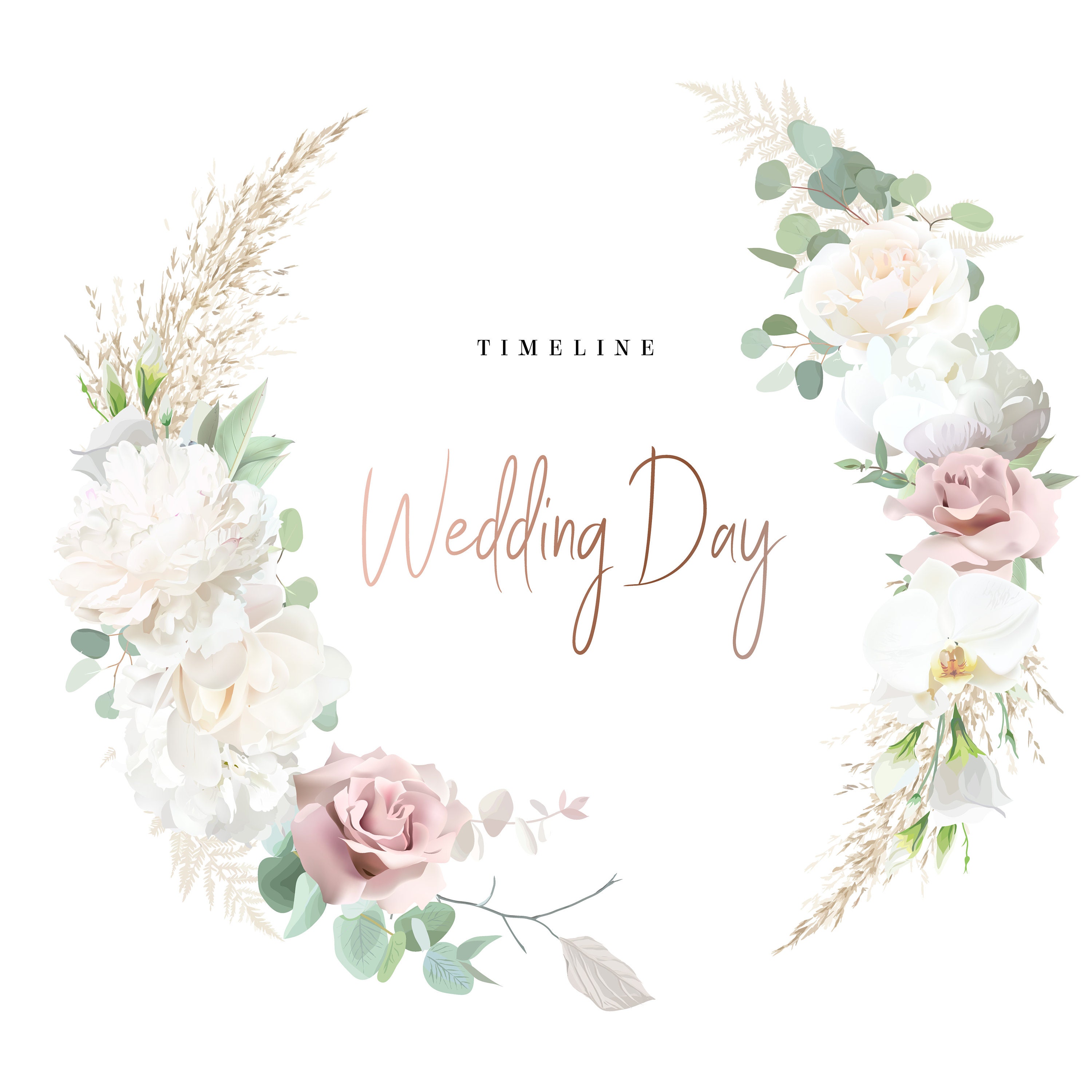 Silver Sage Green and Blush Pink Flowers Vector Design Frame. Etsy