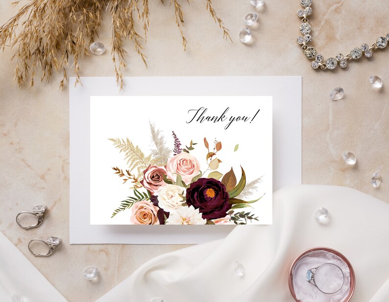 Download Moody boho chic wedding vector bouquet. Orange ivory brown ...