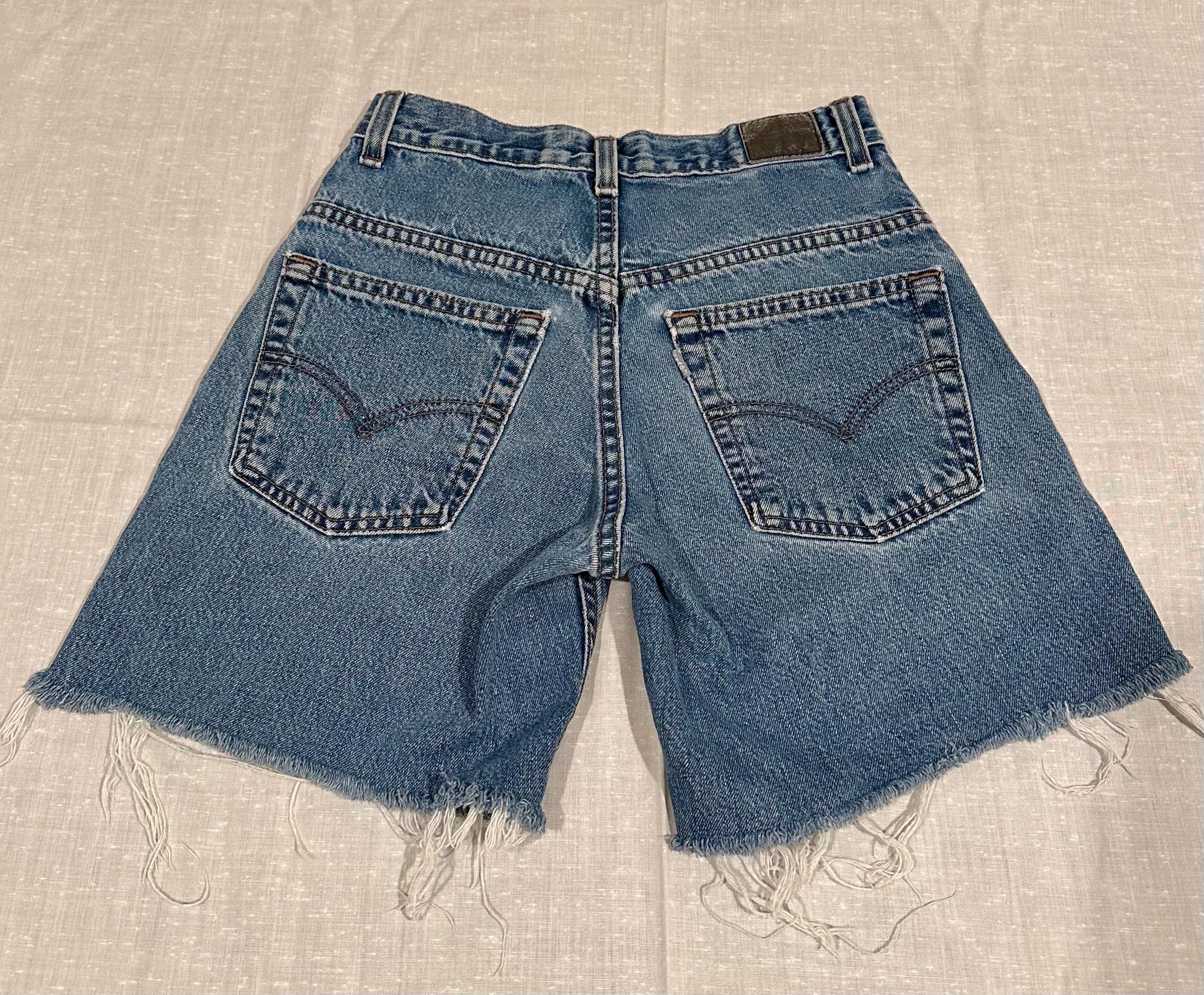 90s Vintage Levi’s Silvertab Baggy Short Vintage 90er Jahre Levi Baggy Silvertab Cut Off Shorts 24 ”Taille
