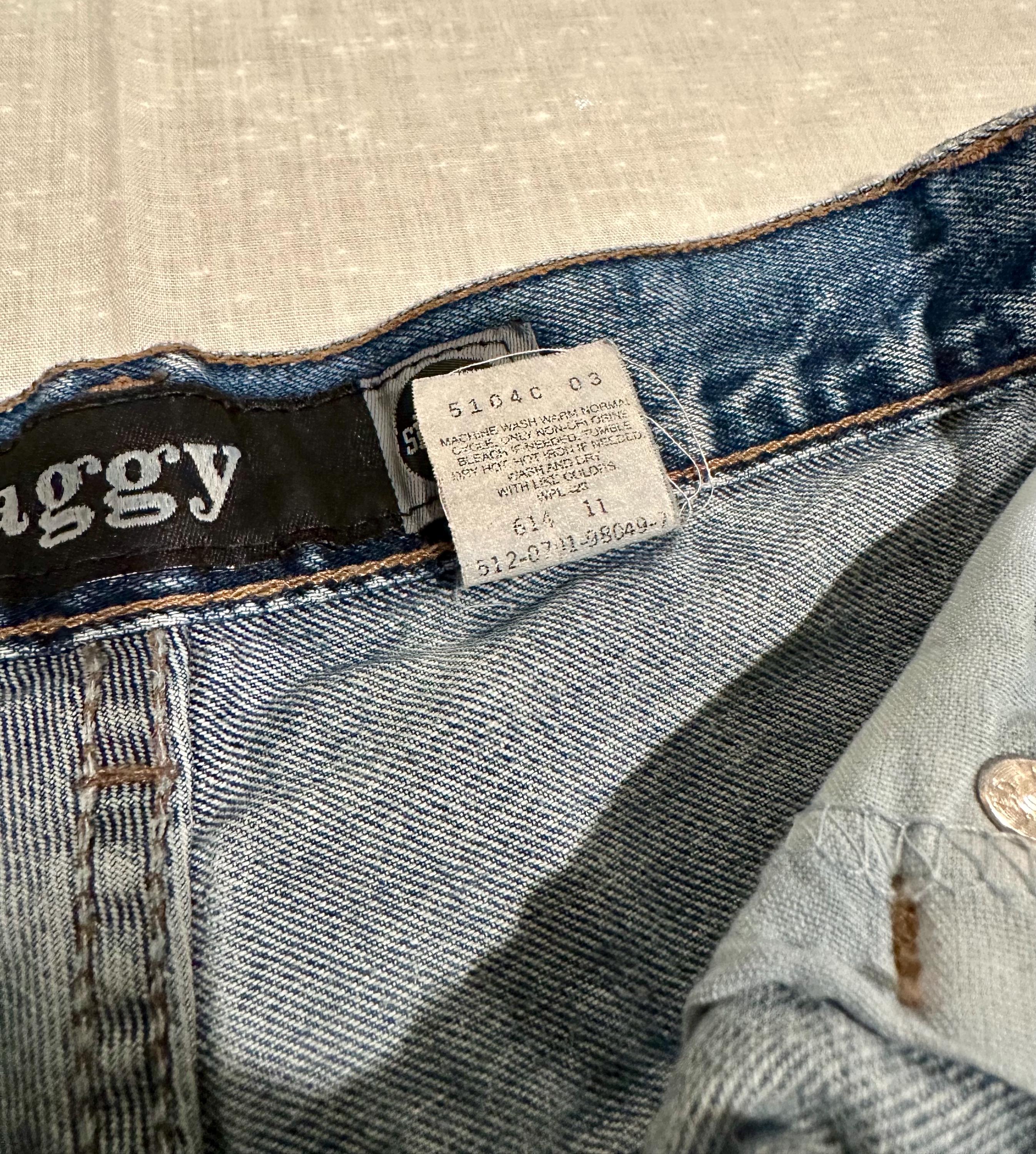 Vintage 90er Jahre Levi Baggy Silvertab Cut Off Shorts 24 ”Taille