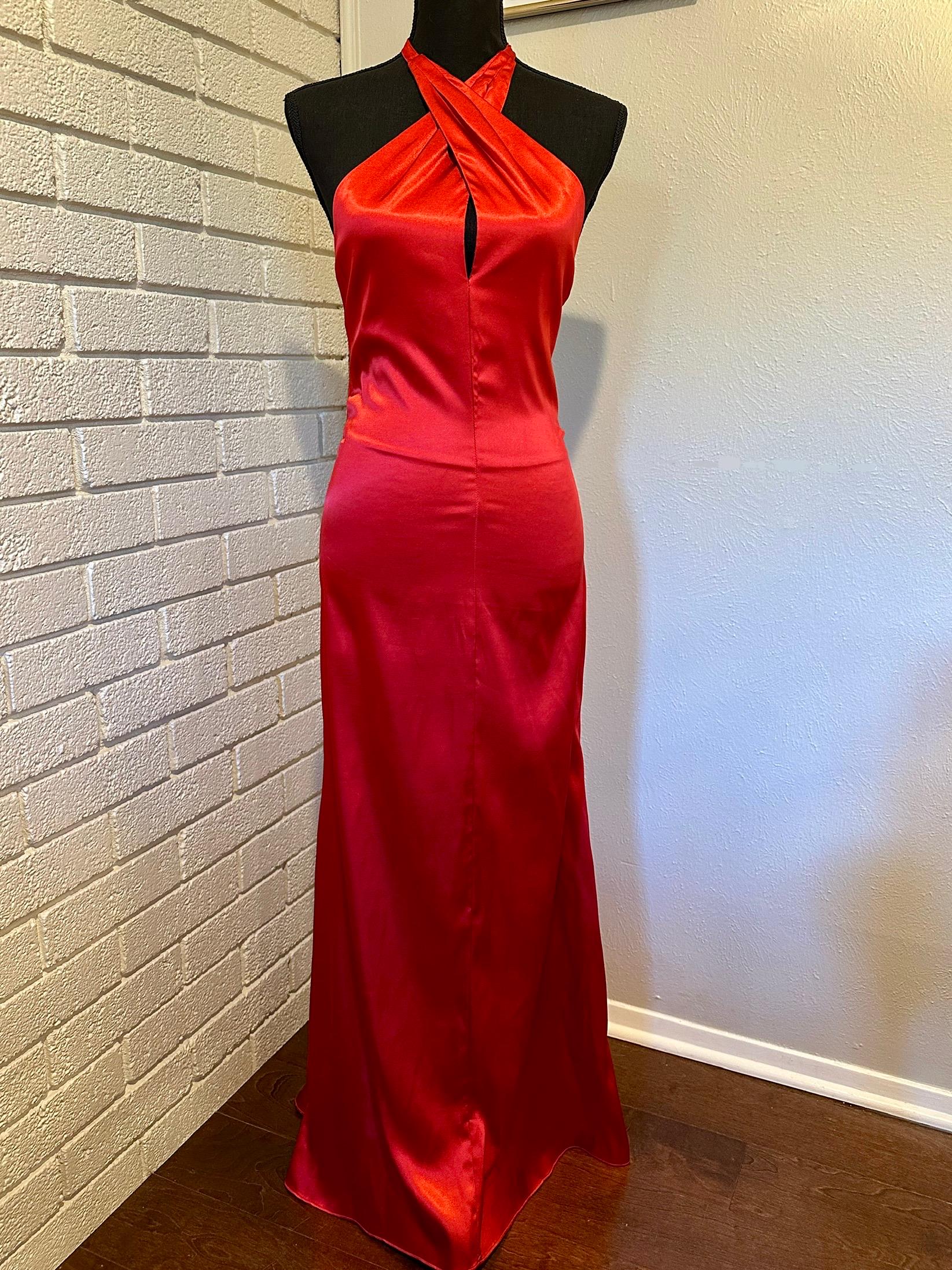 silk spaghetti strap dress Long Spaghetti Strap Formal Bridesmaid Satin Dress – The Dress Outlet