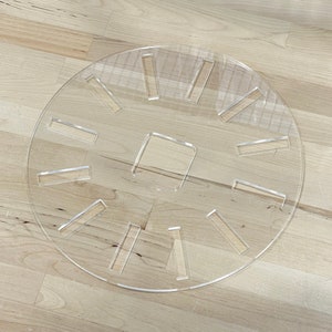 12 Circle Clock Dials Style 1 Acrylic Router Template - Etsy