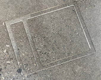 11.75x9.0" Two Pocket EDC Tray 25 Acrylic Router Template