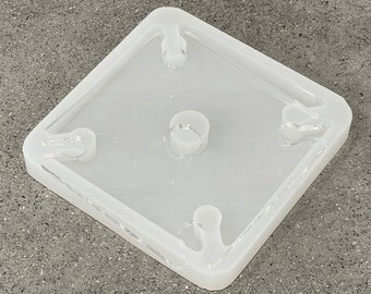 9x9" Four Glass Wine Caddy 3 Acrylic Router Template