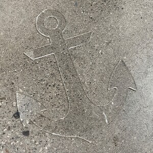 14.75x11.75 Nautical Anchor Acrylic Router Template - Etsy