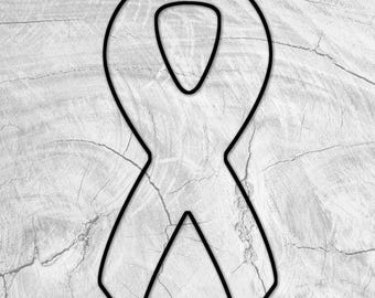14x7" Awareness Ribbon Acrylic Router Template