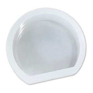 8x7x3.1" Flat Cylinder Silicone Mold For Epoxy Resin - Deep Casting Mold