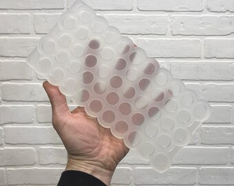 3/4" Penny Round Mosaic Tile Silicone Mold - 50 Circles x 1/4" Deep