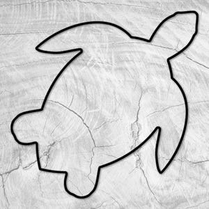15x12&quot; Sea Turtle Shaped Acrylic Router Template