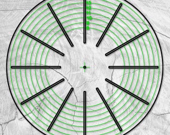 15.75" Clock Layout Acrylic Template For 8-16" Clocks