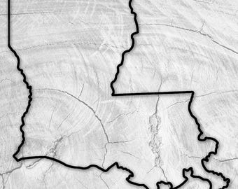 14.0x12.75" State Of Louisiana Acrylic Router Template