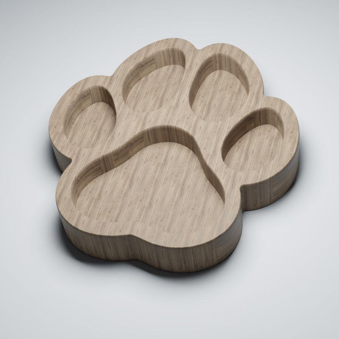 Dog Paw Print Tray / Inlay Acrylic Router Template - Etsy