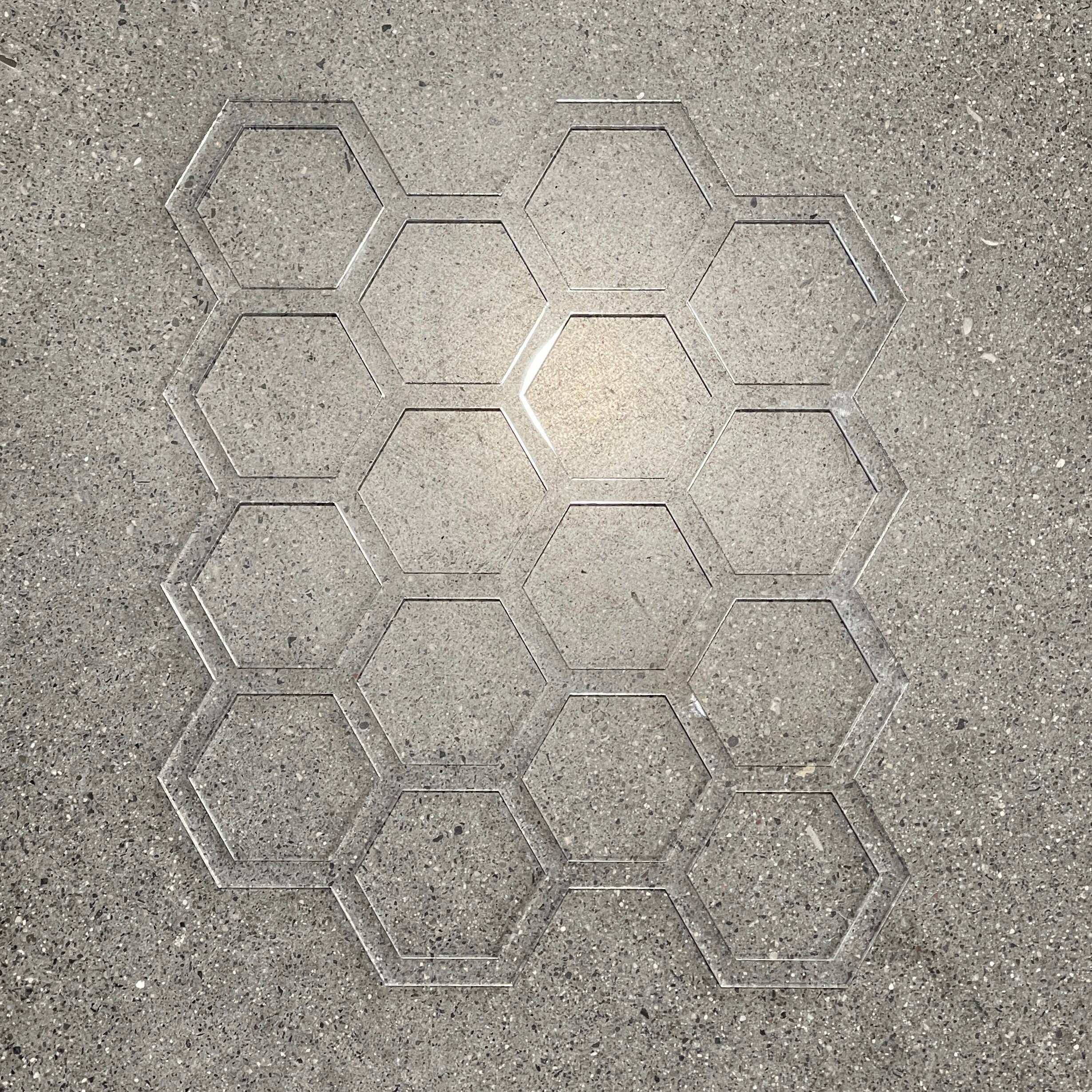 Honeycomb Inlay Acrylic Router Template Hexagon Matrix - Etsy