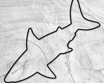 20x10" Sharkcuterie Board Shark Shaped Acrylic Router Template