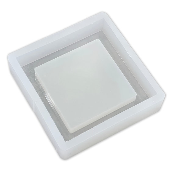 8x8x2 Deep Tray Silicone Mold for Epoxy Resin - 1 Deep Dish Mold