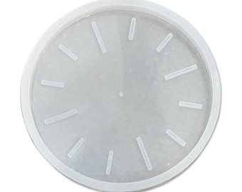 12x1" Deep Clock Silicone Mold For Epoxy Resin - 12" Clock Mold Style 1