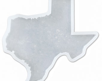 Molde de silicona del estado de Texas de 16x15x1" para resina epoxi - Molde grande de Texas