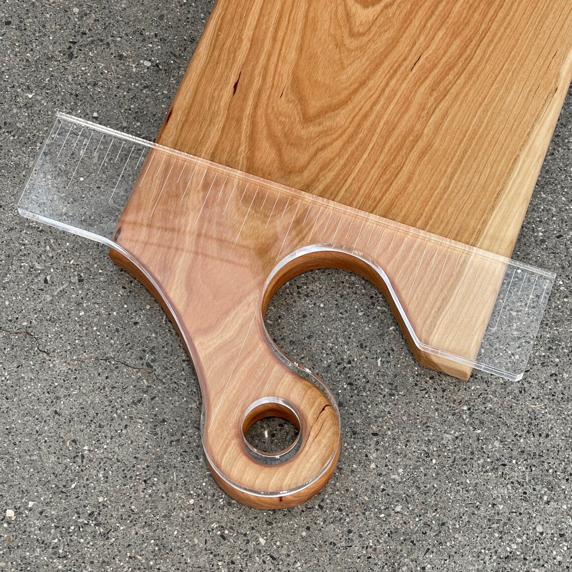 Offset Round Handle 1 Acrylic Router Template - Etsy