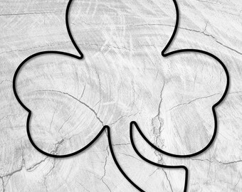 12.5x12.0" 3 Leaf Clover Shamrock Acrylic Router Template