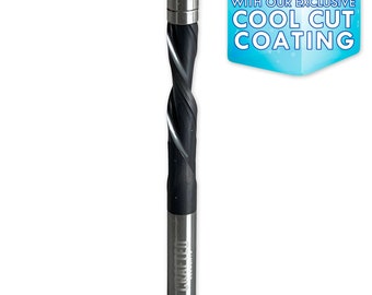 High Performance Template Router Bit - 1/4" Spiral Down Cut Flush Trim Bit
