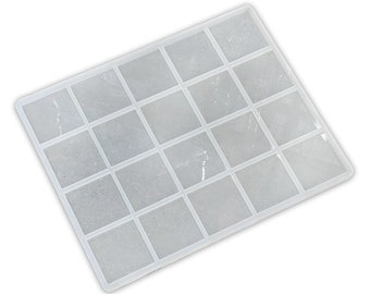 4.125x4.125x0.5" MEGA 20 Coaster Silicone Mold For Epoxy Resin