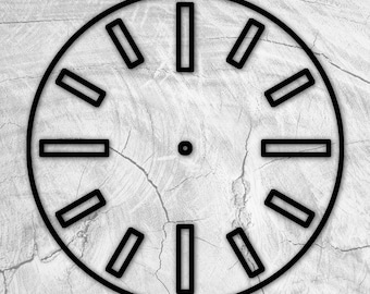 10 Circle Clock Dials Style 2 Acrylic Router Template - Etsy