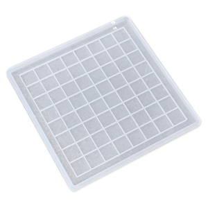 19x19x0.5&quot; Full Size Chess Board Silicone Mold With 2&quot; Squares