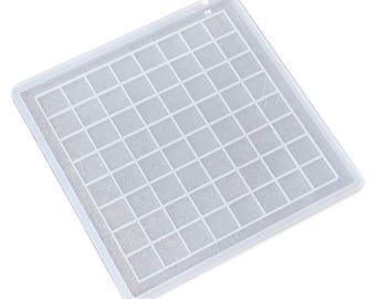19x19x0.5&quot; Full Size Chess Board Silicone Mold With 2&quot; Squares