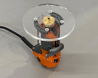 Ridgid (R2400/R2401/R24012/R860443B/R860444B) Palm/Trim Router Base Plate - 6" Round