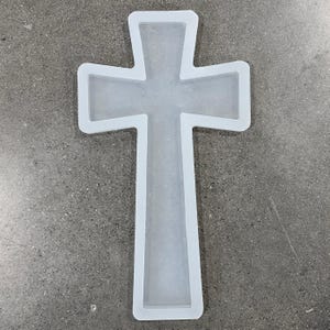 15x8x1&quot; Flared Cross Silicone Mold For Epoxy Resin - Angled Cross Mold
