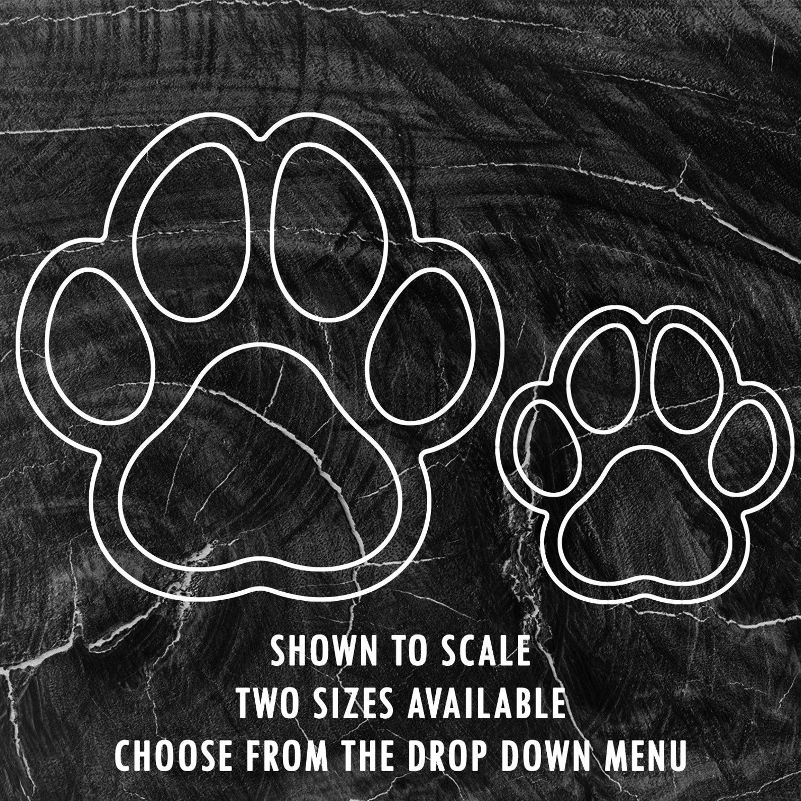 Dog Paw Print Tray / Inlay Acrylic Router Template - Etsy