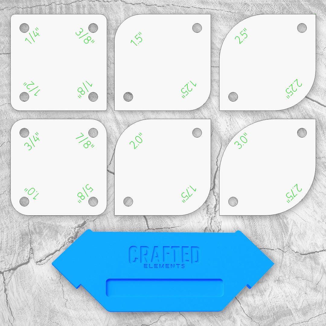 Ultimate Corner Radius Template Set With 'finger Safe' Jig - Etsy