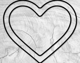 8.0x6.9" Heart Shaped Tray 07 Acrylic Router Template